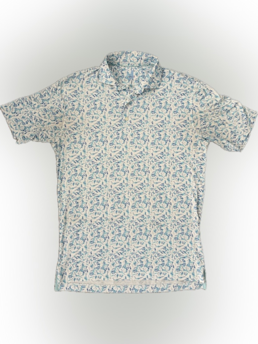 Johnnie-O “Santa Monica Scenes” Men’s Featherweight Polo - Small